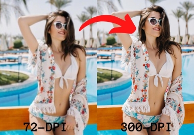 I will convert low resolution photo to high quality 300 dpi