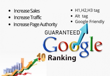 I will do Google Top Ranking Job for You