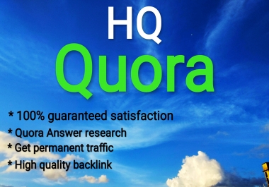 Promote your website 25 High Quality Quora Answer with your keyword