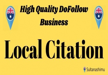 I will high quality 40 local citations or local listing high authority backlinks for your website