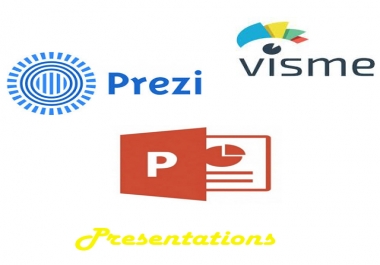 I will help in designing your MS Powerpoint, Prezi and Visme presentation