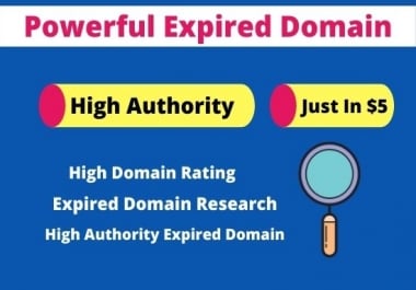 I will do powerful expired domain research for high da domain