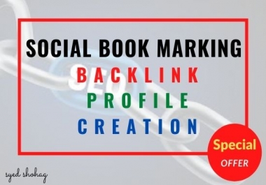 I will provide 50 social books marking for your website