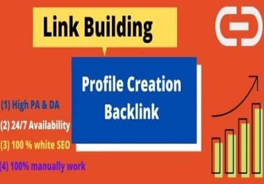I will do 50 High Authority social profile creation backlink building