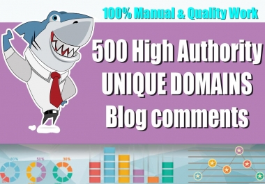 Create 500 Unique Domains Blog Comments + 5 DR 40+ Homepage PBN Seo Backlinks on high DA PA