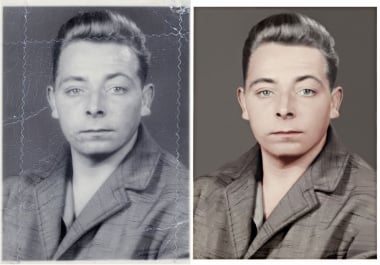i can do restore,  retouch,  repair,  and colorize your old photo can do restore,  retouch,  repair,  and
