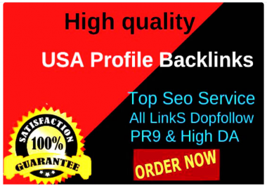 Do 150 High da profile backlinks,  safe SEO link building service manually