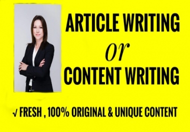Get 500+ word Unique Articles In Your Topic - Fast,  Quick,  & Readable