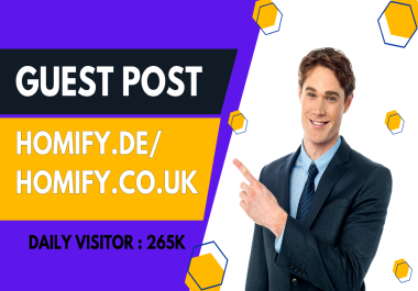I will provide Guest Post On homify. de or homify. co. uk