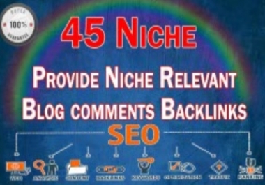 I will do niche relevant backlinks blog commenting off page seo