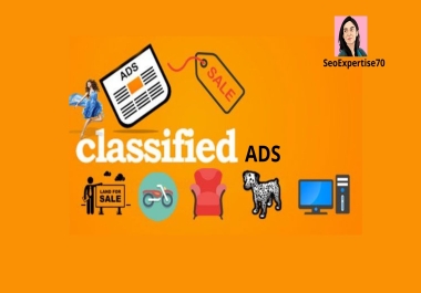 I'll create your ads on top 25 USA classified ad sites