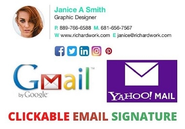 I will create HTML Email Signature