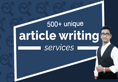 I will write 500+ unique SEO article