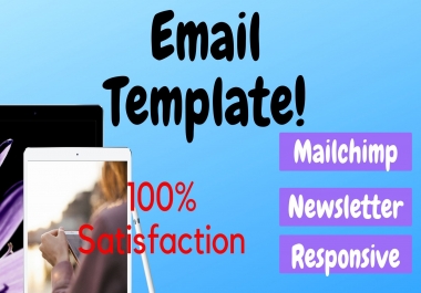 I will design responsive email template newsletter.