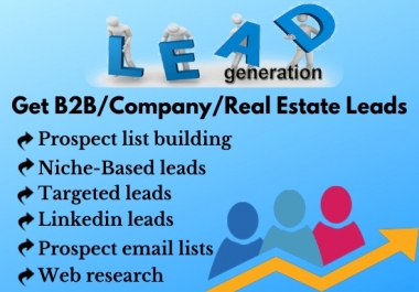 I will collect target based business email,  bulk email or B2B leads