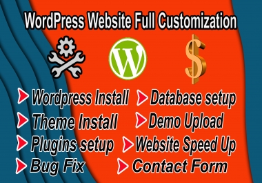 I Will Do WordPress Website Customization And Speed Up