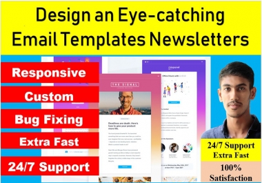 Design a Eye catching Email Templates Newsletters