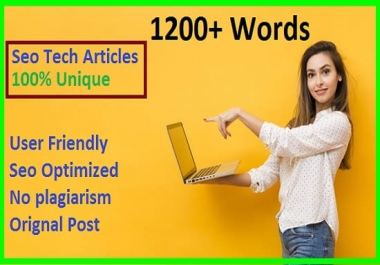I will write tech articles with on page seo optimized for tech site