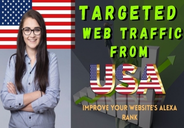 I will drive 100000 USA web traffic for 30 days