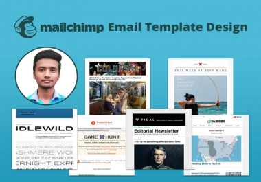 I will do responsive mailchimp email template newsletter