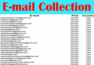 I will do collect targeted verified email list
