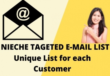 I will collect nieche targeted email address list