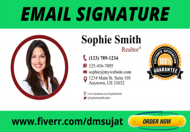 I will Do HTML Email Signature with Clickable Social Icons