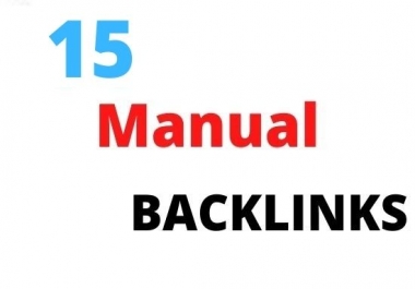 I will be create on manual backlinks to get traffic