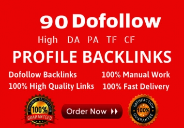 Create Manually 50 pr9 da 90 Dofollow Profile Backlinks