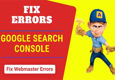 I will fix all issues of google search console webmaster tools