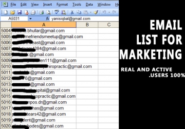 I WIll Collect Your Niche Realted 5k Email For Marketing