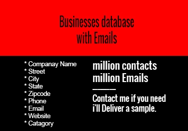 Any Country Businesses Database with Emails