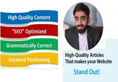 I will be you Personal article and Content writer