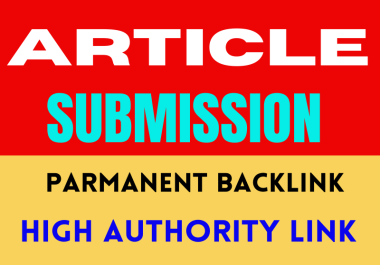 50+ Article submission contextual backlinks service