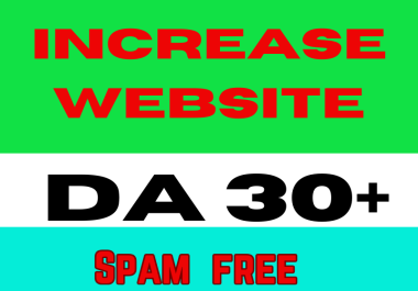 Increase Website DA 30+ High Authority Backlinks Guaranteed