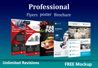 I will design professional real estate flyer,  brochure and banner