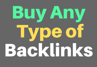 I will provide you any type of backlinks for link building