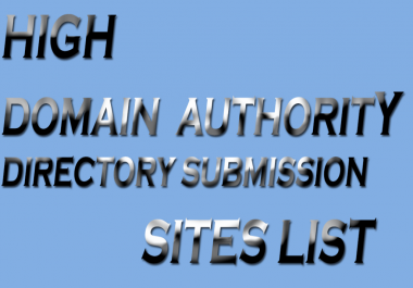 High Domain authority backlinks site list