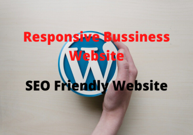 I will create responsive and SEO friendly Bussiness Website