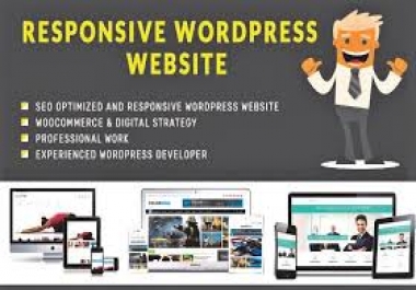 i will design and develop a responsive wordpress website