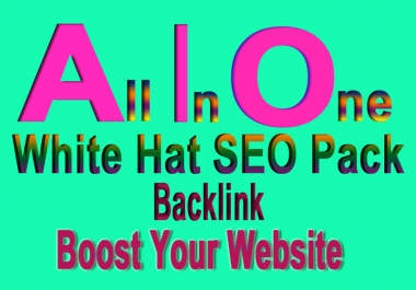 I will Provide You All In One White Hat SEO Package Backlink