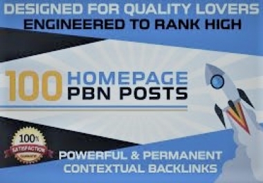 get 100+ parmanent backlink with 50+ DA 50+ PA in your homepage with unique website e