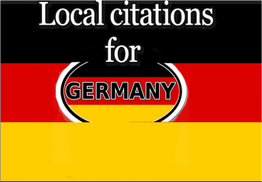 I will create 60 germany local citations