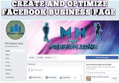 create,  optimize and design facebook business page