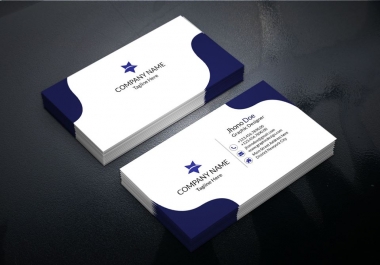I will create business card design two concept for you