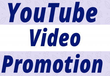 Youtube video promotion social media marketing by Sumon11