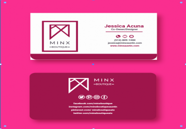 I will design a unique and professional business card