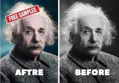 I colorize your black and white 5 photo