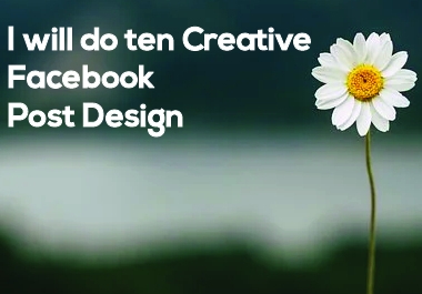I will do ten Creative Facebook Post Design