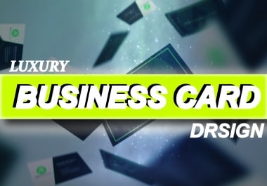 I Will Design Luxury Business Card For Your Brand
